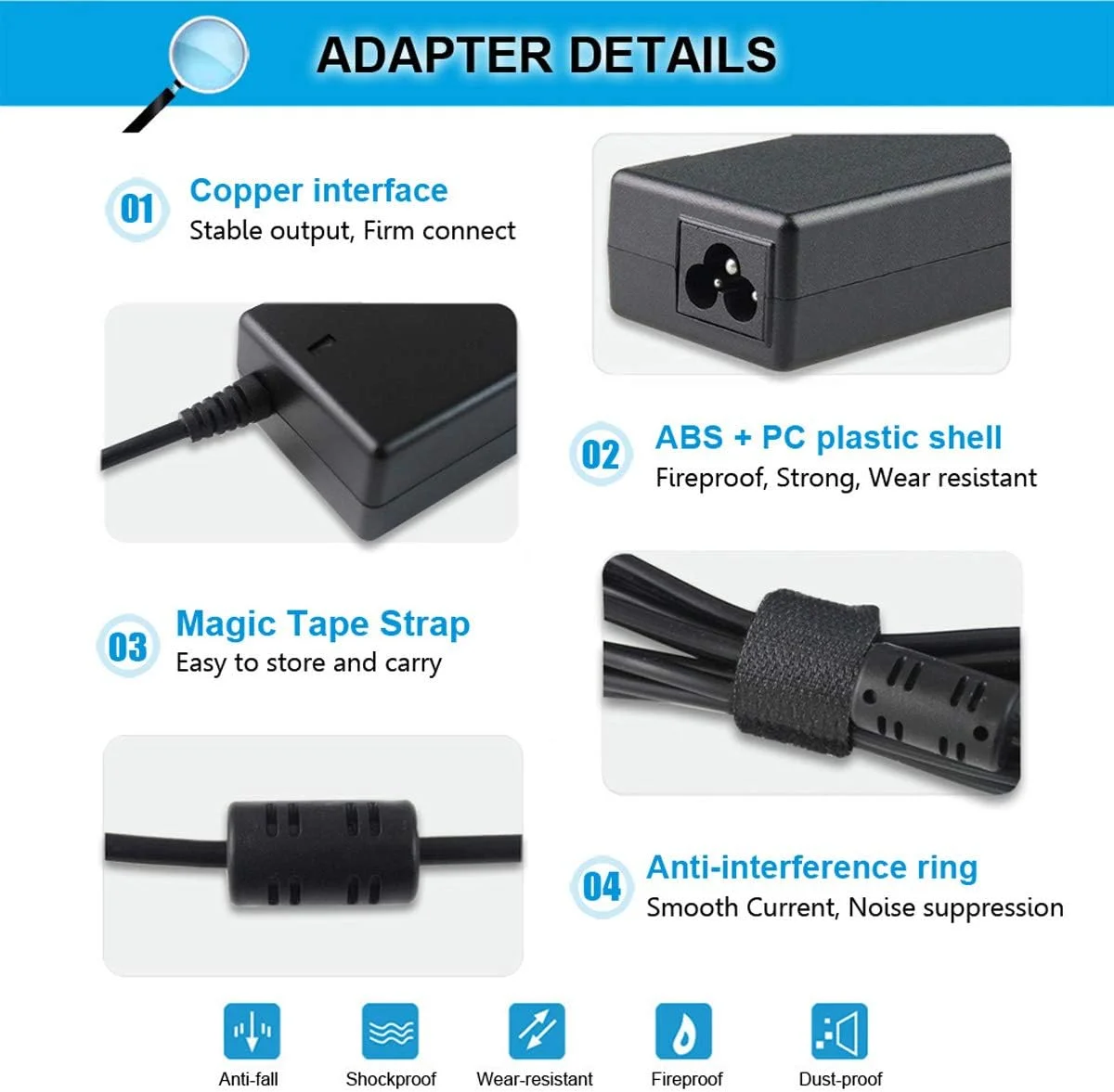 شارژر آداپتور AC 65W 19V 3.42A سازگار با Acer Aspire V5 V3 V7 S3 E1 R3 R7 M5 E1 5349 5750 5250 7560 AS7750، مانیتور S202HL H236HL G246HL H276HL G276HL S220HQL HN274H PA-1650-86 شارژر آداپتور AC 65W 19V 3.42A سازگار با Acer Aspire V5 V3 V7 S3 E1 R3 R7 M5 E1 5349 5750 5250 7560 AS7750، مانیتور S202HL H236HL G246HL H276HL G276HL S220HQL HN274H PA-1650-86