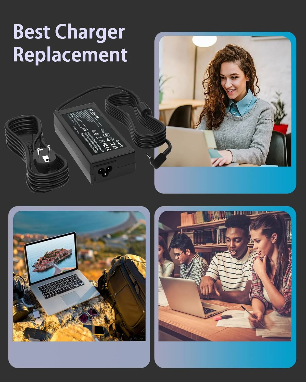 آداپتور شارژر 45 واتی لپ تاپ برای Acer Chromebook 11 13 14 15 R11 R13 R14 CB3 CB5 CB3-532 CB3-431 C720 CB3-431 PA-1450-26 A13-045N2A Aspire 3 A315-23 A315-35 A314-22 سیم برق (3.0mm * 1.1mm) آداپتور شارژر 45 واتی لپ تاپ برای Acer Chromebook 11 13 14 15 R11 R13 R14 CB3 CB5 CB3-532 CB3-431 C720 CB3-431 PA-1450-26 A13-045N2A Aspire 3 A315-23 A315-35 A314-22 سیم برق (3.0mm * 1.1mm)