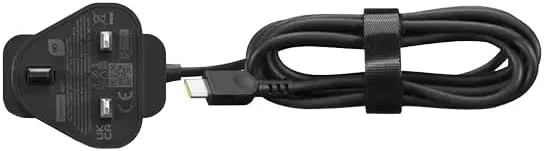 آداپتور دیواری 65 واتی USB-C لنوو، آداپتور/اینورتر برق UK، مناسب برای فضای داخلی، مشکی