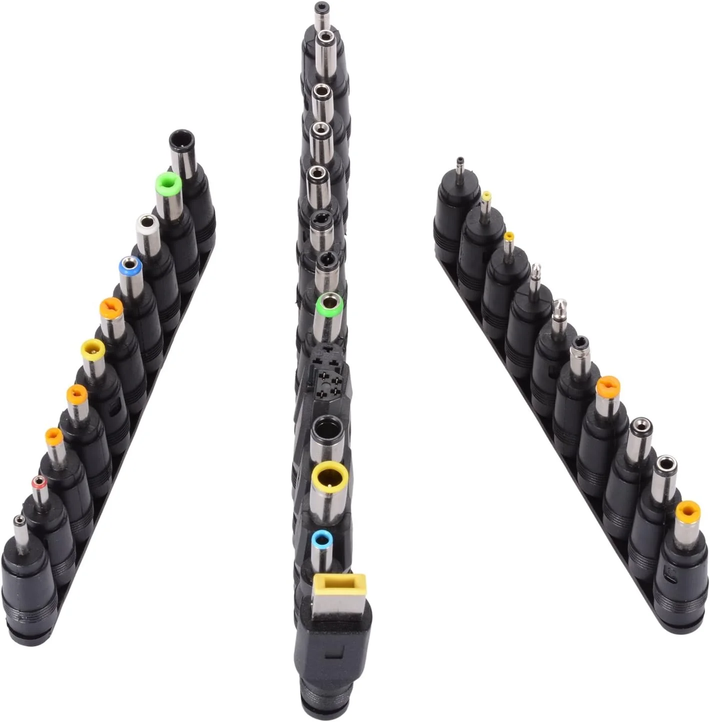 مجموعه آداپتور شارژر لپ تاپ یونیورسال، کیت 34 عددی نوک DC، سازگار با HP، Lenovo، Dell، Toshiba، Asus و اکثر لپ تاپ ها، آداپتور شارژ چند کانکتوری برای منبع تغذیه نوت بوک