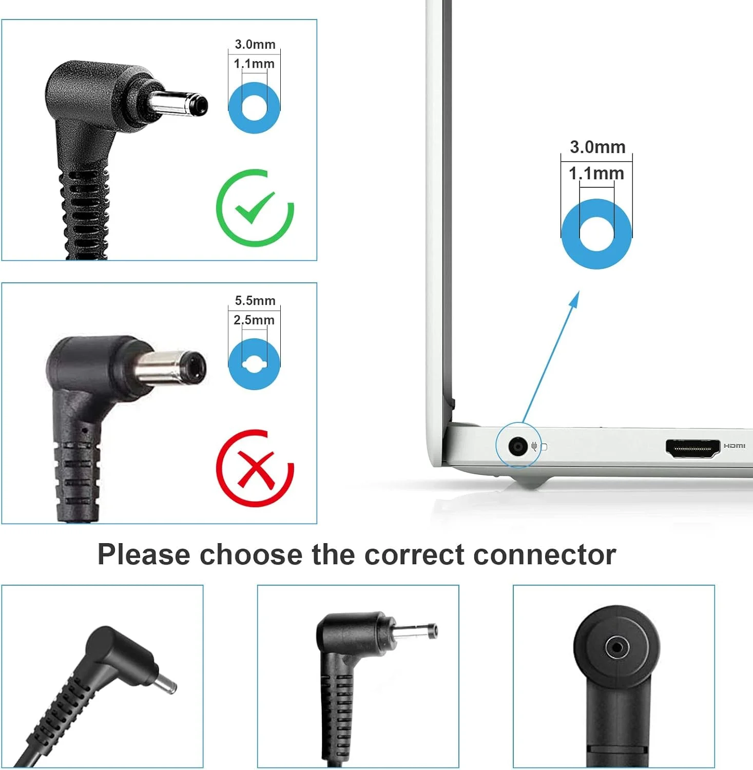 آداپتور برق 19 ولت 2.1 آمپر 3.01.1 میلی‌متر 40 وات TREE.NB AC Doctor INC برای سری 5 9 سامسونگ XE500C21 NP900X3A