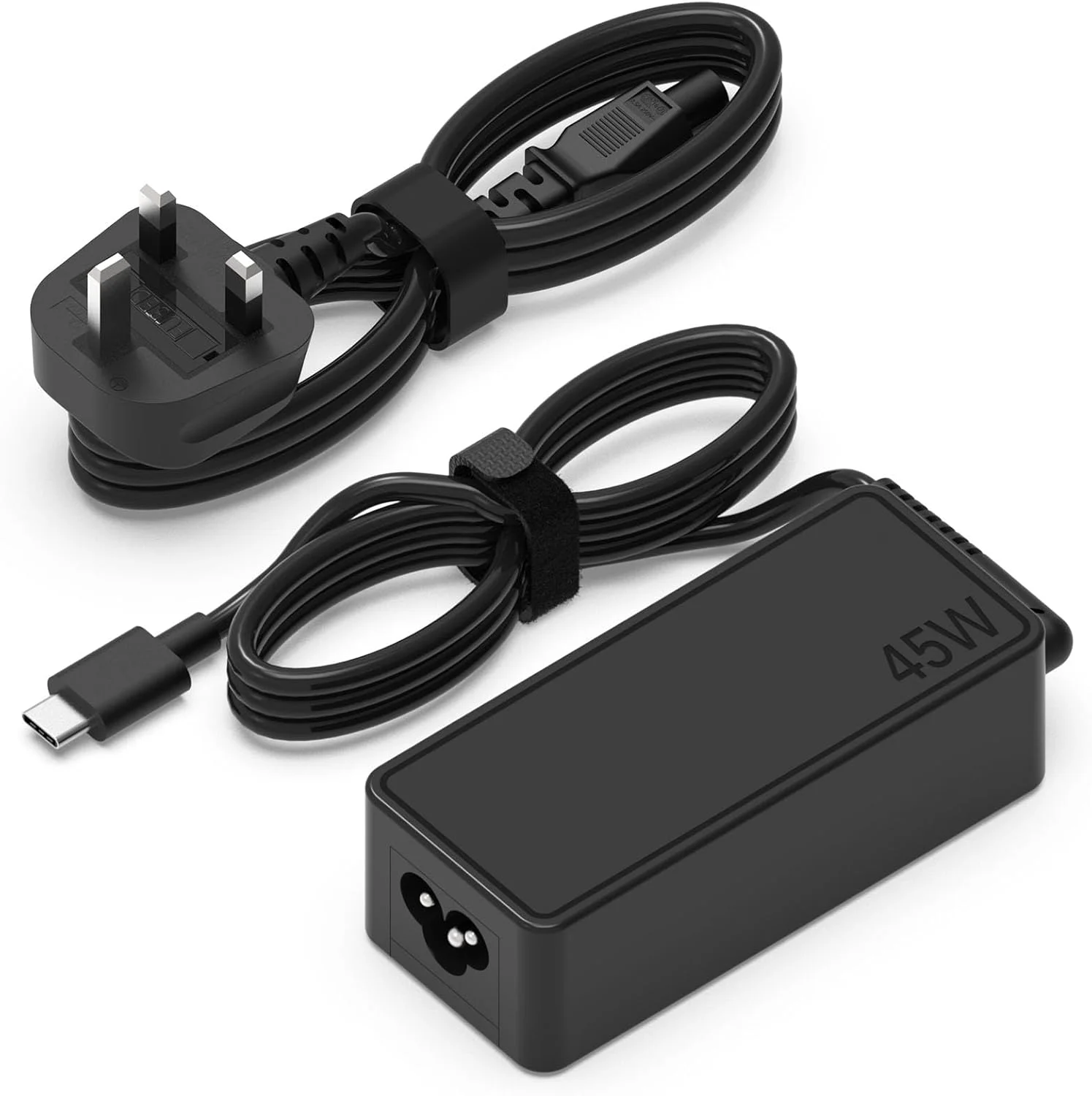 Hafiuege 45W Laptop Charger USB C, Type C Chromebook Charger Fast Laptop Charger Compatible with Lenovo HP Dell Acer Asus Google Samsung More Power Adapter Supply Cord