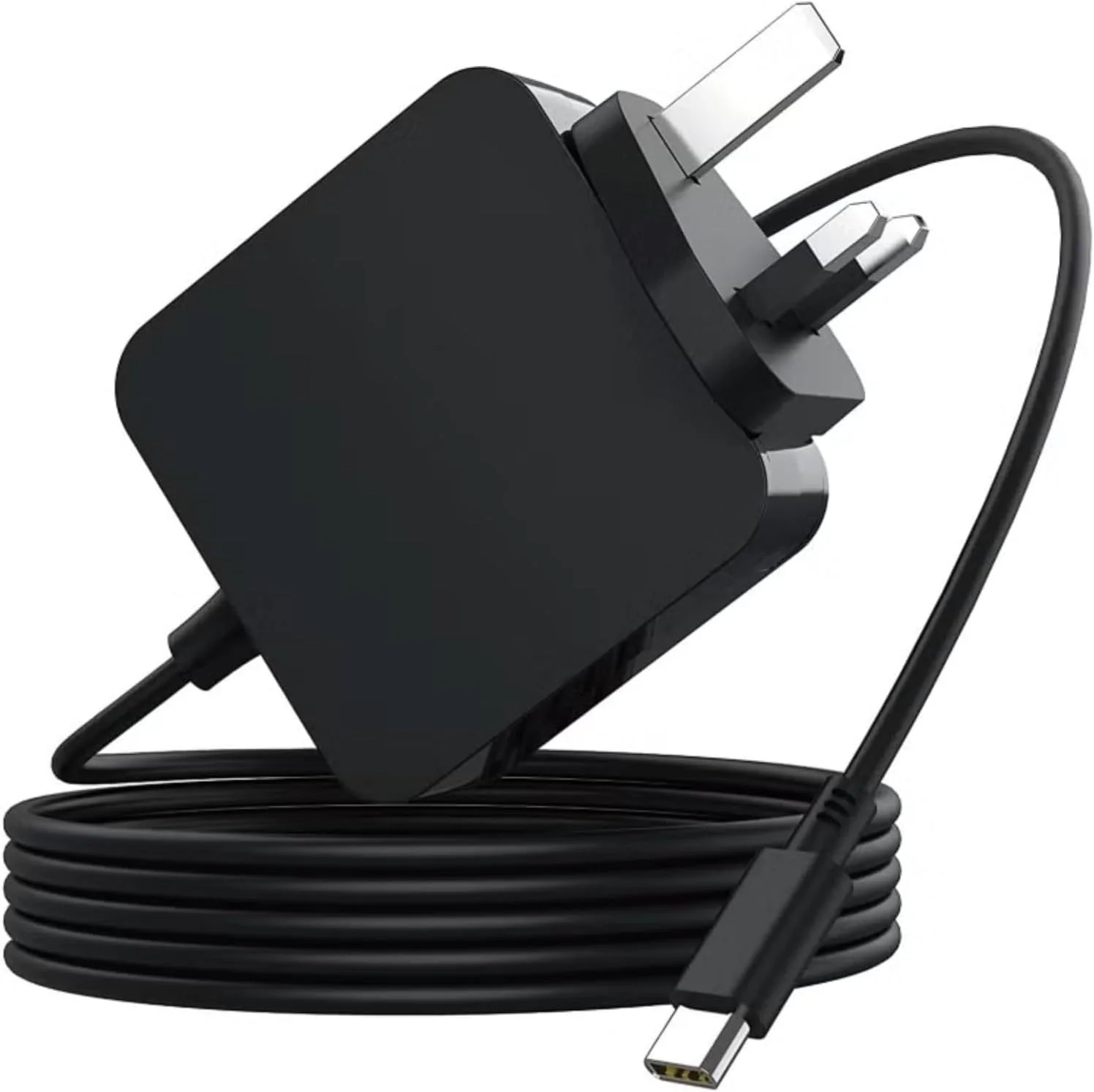 شارژر 65 واتی USB C با دوشاخه 3 پین امارات متحده عربی - شارژر سریع GaN با PD 3.0 سازگار با تمام لپ تاپ های نوع C - آداپتور دیواری Type-C برای مسافرت و دفتر