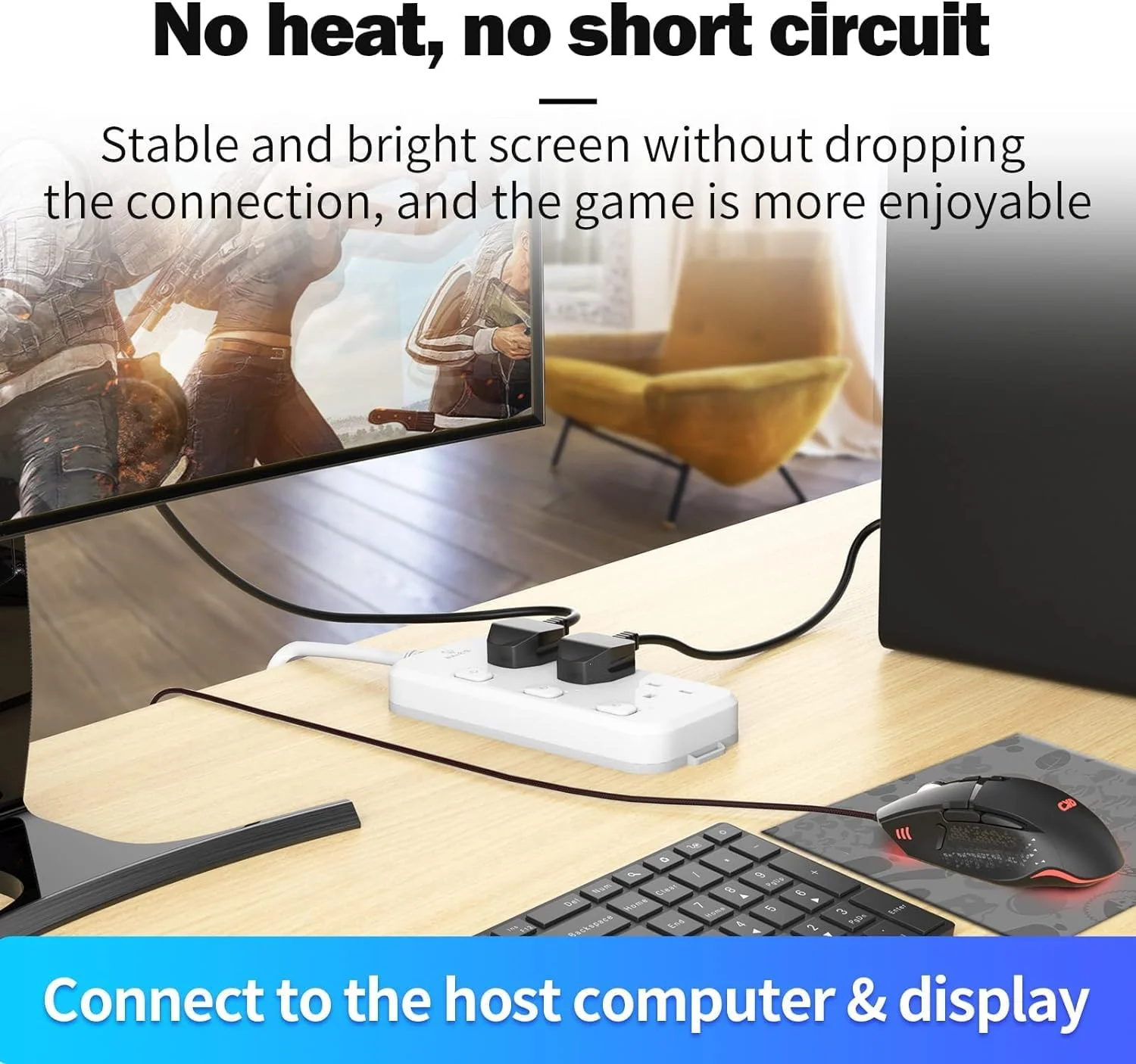 کابل برق STS مدل Cloverleaf با دوشاخه UK و طول 1.5 متر مناسب برای شارژر لپ تاپ های Acer/Dell/HP/Compaq/Toshiba/Vaio/Delta/Asus/Lenovo و سایر تجهیزات الکتریکی