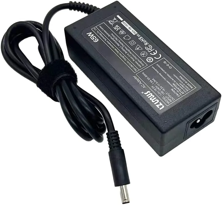 آداپتور لپ تاپ 65 واتی LZUMWS دل، 19.5 ولت 3.34 آمپر 4.5x3.0 میلی متر برای Inspiron 13 14 15، سری 3000 5000 7000، 558 3565 3567، برای Vostro 13 14 15 16