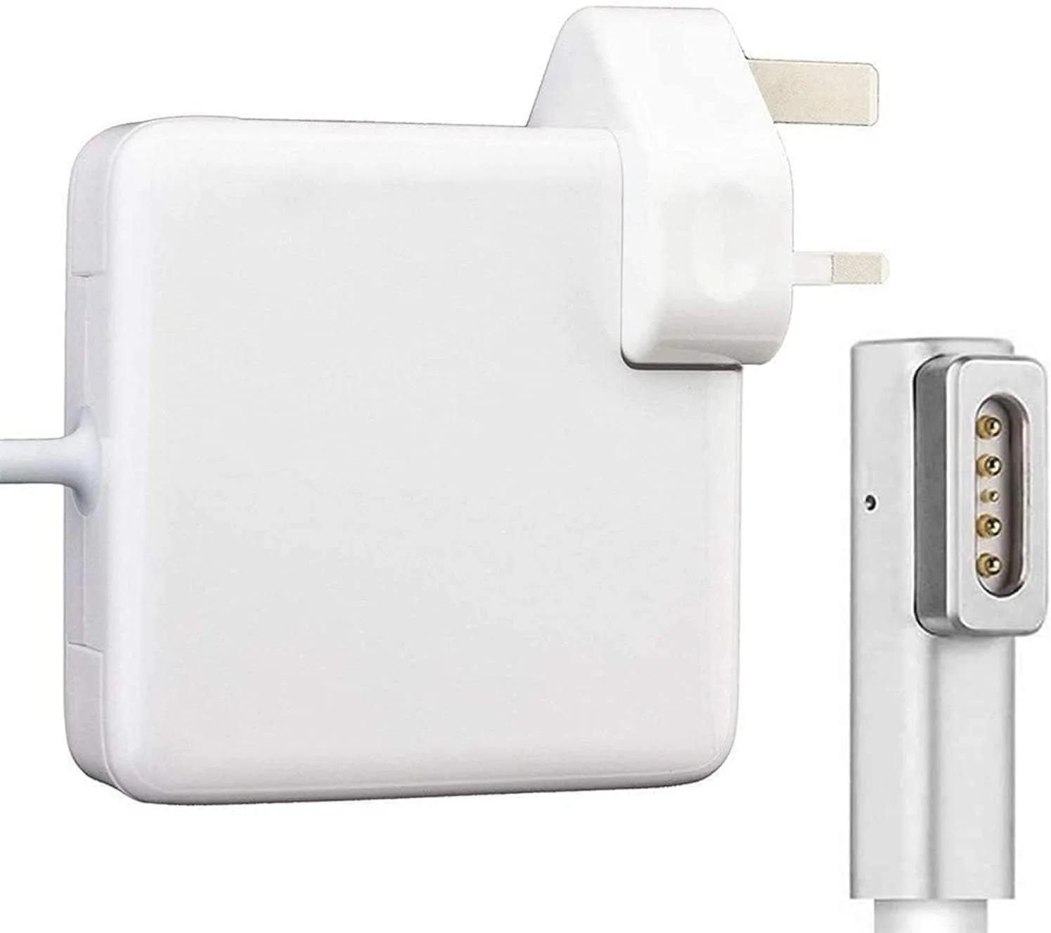 شارژر مک بوک پرو BakPow، آداپتور برق 85 واتی Magsafe 1 L-Tip جایگزین برای لپ تاپ مک بوک پرو 15 اینچی و 17 اینچی (85W L-Tip، قبل از 2012)