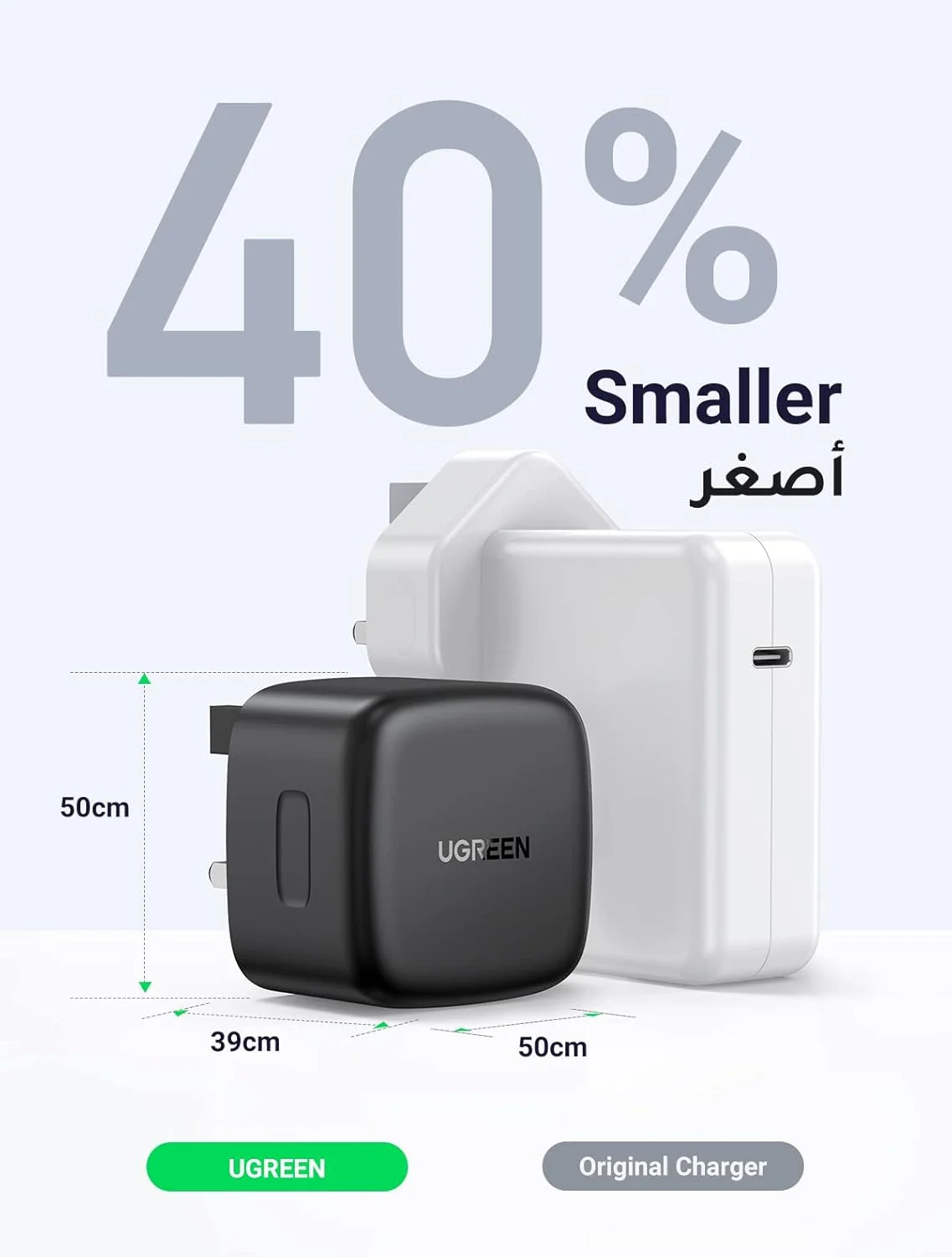 شارژر 65 واتی UGREEN Nexode Type C، آداپتور برق لپ تاپ 2 پورت تاشو GaN، دوشاخه شارژ سریع دیواری USB سازگار برای MacBook Air، HP، Dell، iPad Pro، iPhone 16، Galaxy S25 S24 Ultra شارژر 65 واتی UGREEN Nexode Type C، آداپتور برق لپ تاپ 2 پورت تاشو GaN، دوشاخه شارژ سریع دیواری USB سازگار برای MacBook Air، HP، Dell، iPad Pro، iPhone 16، Galaxy S25 S24 Ultra