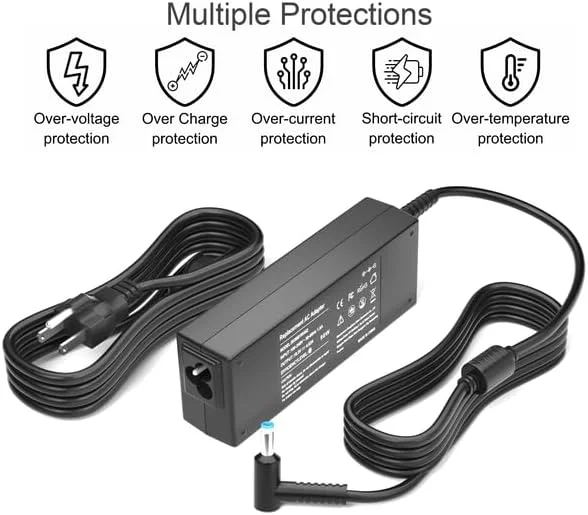 آداپتور AC شارژر لپ تاپ 90W 19.5V 4.62A برای HP 710412-001 740015-001 710413-001 710414-001 719309-001 721092-001 709986-003 Envy Touchsmart M6 M7 15-j 17-j HP Pavilion 11 14 15 17 سیم برق آداپتور AC شارژر لپ تاپ 90W 19.5V 4.62A برای HP 710412-001 740015-001 710413-001 710414-001 719309-001 721092-001 709986-003 Envy Touchsmart M6 M7 15-j 17-j HP Pavilion 11 14 15 17 سیم برق
