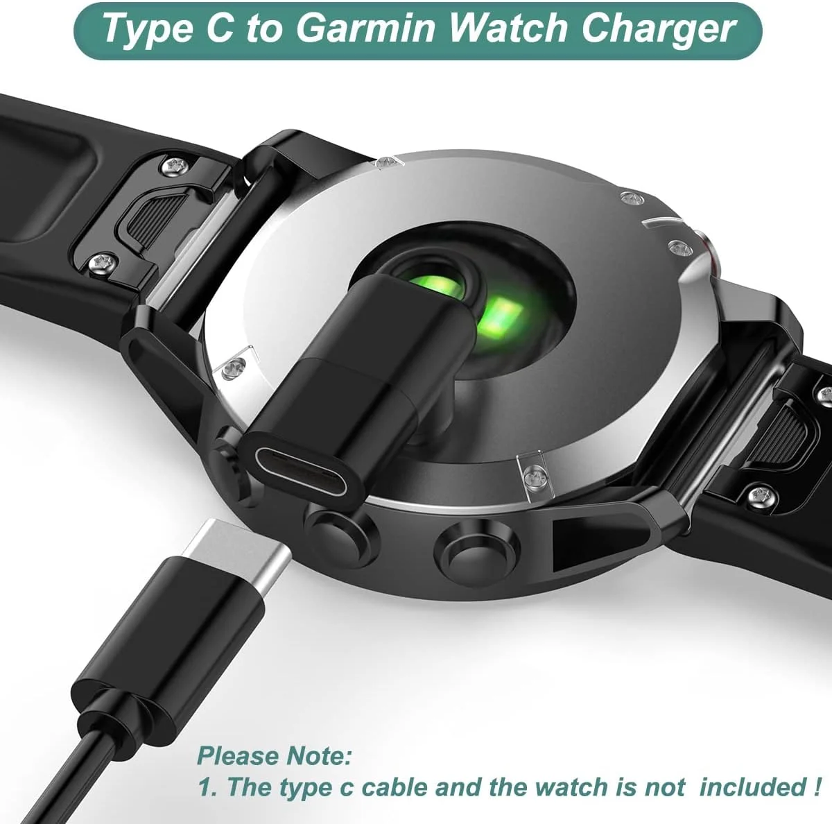 آداپتور شارژر USB C ساعت Kissmart Garmin، مبدل کابل شارژ برای Garmin Fenix 7X 7S 7، Forerunner 45 55 245، Approach S10 S40 S42 S62، Vivoacitve 3 4، Instinct، Venu 2 2S (1) آداپتور شارژر USB C ساعت Kissmart Garmin، مبدل کابل شارژ برای Garmin Fenix 7X 7S 7، Forerunner 45 55 245، Approach S10 S40 S42 S62، Vivoacitve 3 4، Instinct، Venu 2 2S (1)
