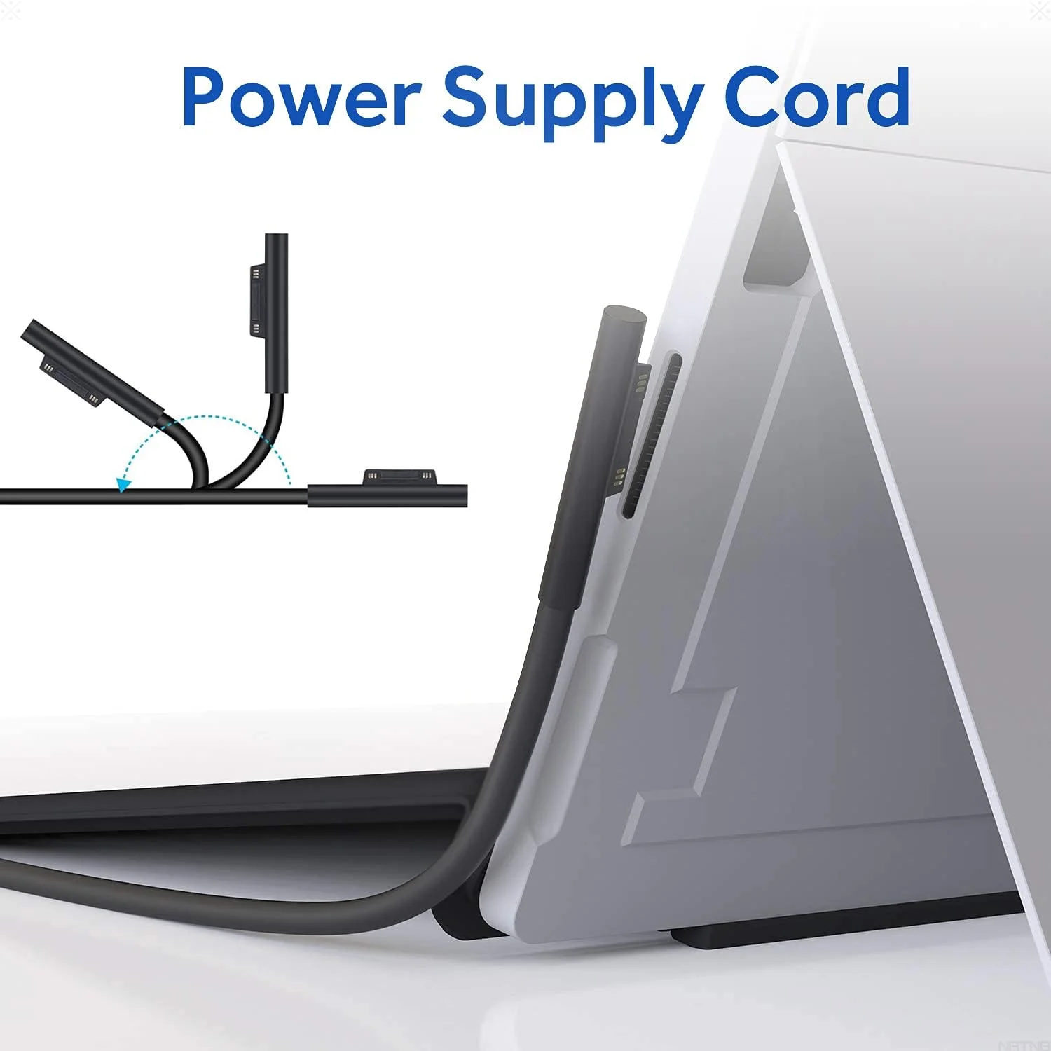 آداپتور برق 65 واتی 15 ولت 4 آمپر NATNO شارژر لپ تاپ برای Microsoft Surface Laptop 6 5 4 1 2 3 Surface Go 4 3 2 1، Surface Pro 3 4 5 6 7 8 9 10 11 X با پورت شارژ USB 5V 1A، پشتیبانی از 44W 36W