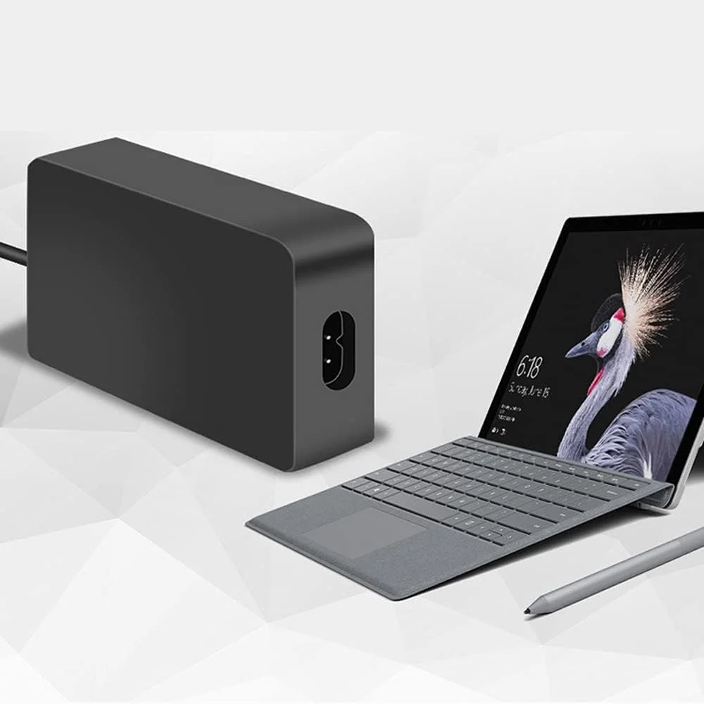 شارژر سرفیس پرو Llamatec سازگار با Microsoft Surface Pro 3 4 5 6 7 8 9 X Surface Book 1 2 Surface Laptop 1 2 3 Surface Go 1 2 1769 1736 1800 شارژر لپ تاپ، SL195334