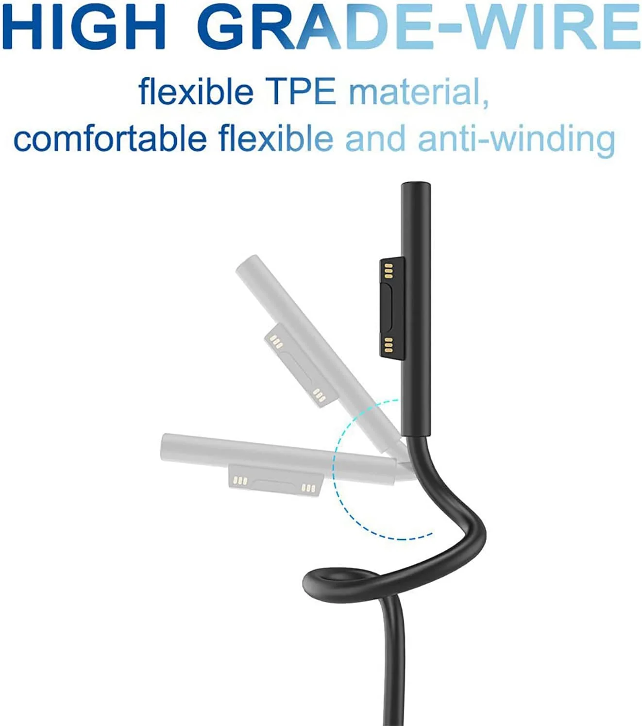 کابل شارژ سطحی به USB C سیسفی (USB-C مادگی، 20 سانتی متر)، سازگار با Microsoft Surface Pro 7/6/5/4/3 Go3/2/1 Laptop4/3/2/1، نیاز به شارژر USB-C 45W 15V/3A دارد کابل شارژ سطحی به USB C سیسفی (USB-C مادگی، 20 سانتی متر)، سازگار با Microsoft Surface Pro 7/6/5/4/3 Go3/2/1 Laptop4/3/2/1، نیاز به شارژر USB-C 45W 15V/3A دارد