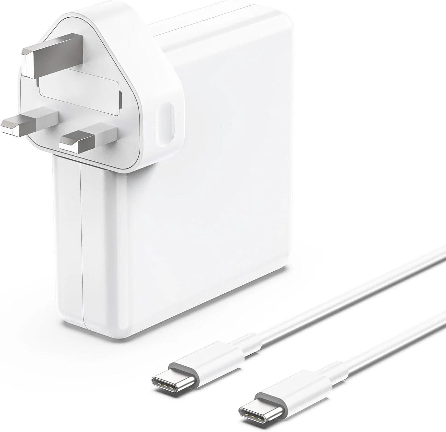 شارژر 96 واتی USB C جیپوفو سازگار با مک بوک پرو 13/14/16 اینچی 2025-2020، مک بوک ایر 13/15 اینچی 2025-2019، آیپد پرو/ایر 13، 12.9، 11 اینچی و سایر آداپتورهای برق Type-C