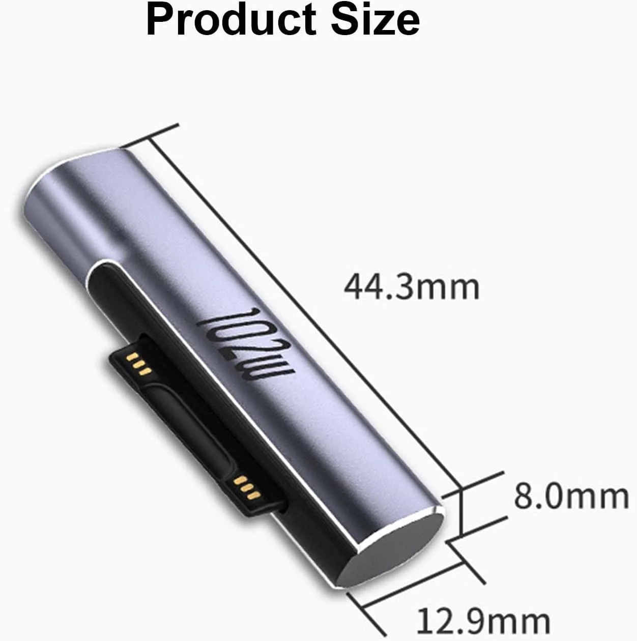 آداپتور تبدیل Microsoft Surface Connect به Type-C ماده Wisfunlly، کابل شارژر 120W PD 15V-3A/6.8A سازگار با Microsoft Surface Pro، Surface Book، Surface Laptop آداپتور تبدیل Microsoft Surface Connect به Type-C ماده Wisfunlly، کابل شارژر 120W PD 15V-3A/6.8A سازگار با Microsoft Surface Pro، Surface Book، Surface Laptop