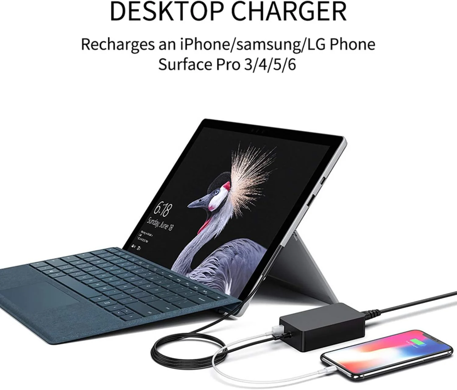 شارژر SKEIDO برای Microsoft Surface Book Pro 3/4/5/6/7، آداپتور برق 65 وات 15 ولت 4 آمپر، شارژ سریع تبلت لپ تاپ PC، دوشاخه UK شارژر SKEIDO برای Microsoft Surface Book Pro 3/4/5/6/7، آداپتور برق 65 وات 15 ولت 4 آمپر، شارژ سریع تبلت لپ تاپ PC، دوشاخه UK