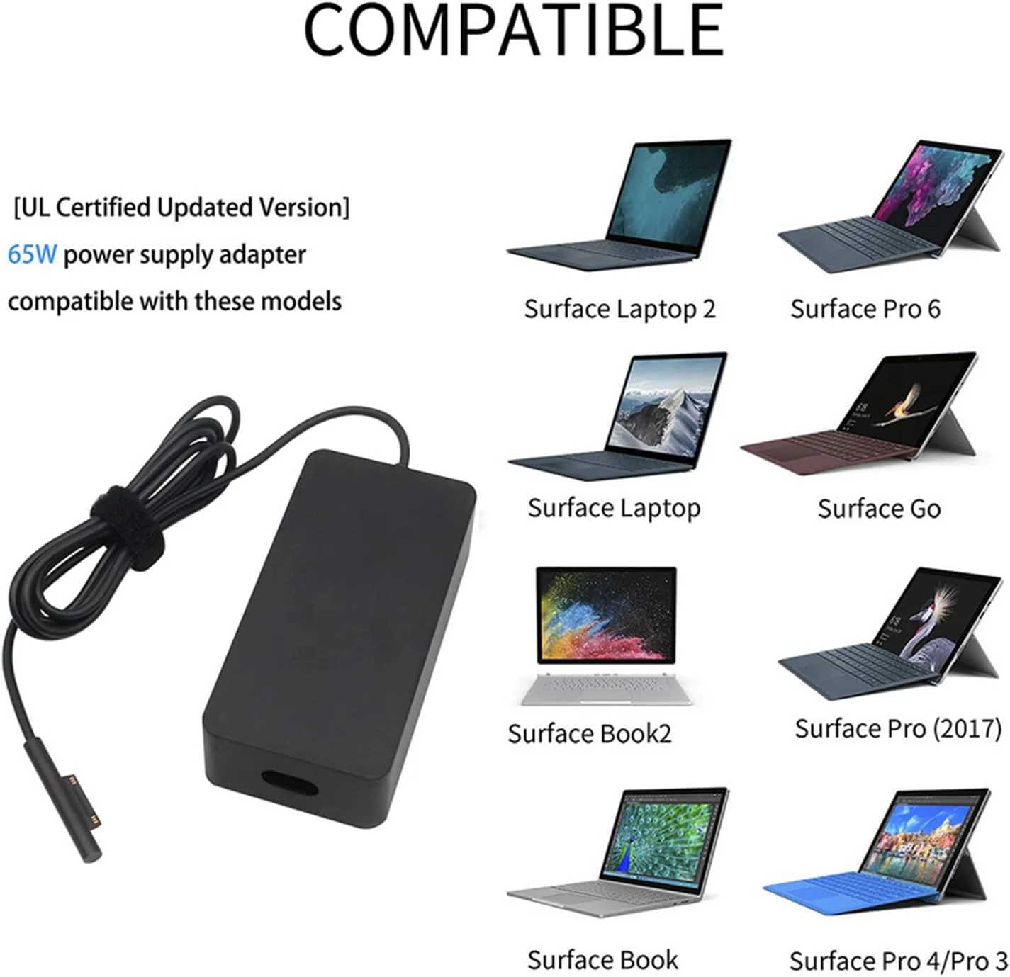 شارژر SKEIDO برای Microsoft Surface Book Pro 3/4/5/6/7، آداپتور برق 65 وات 15 ولت 4 آمپر، شارژ سریع تبلت لپ تاپ PC، دوشاخه UK شارژر SKEIDO برای Microsoft Surface Book Pro 3/4/5/6/7، آداپتور برق 65 وات 15 ولت 4 آمپر، شارژ سریع تبلت لپ تاپ PC، دوشاخه UK