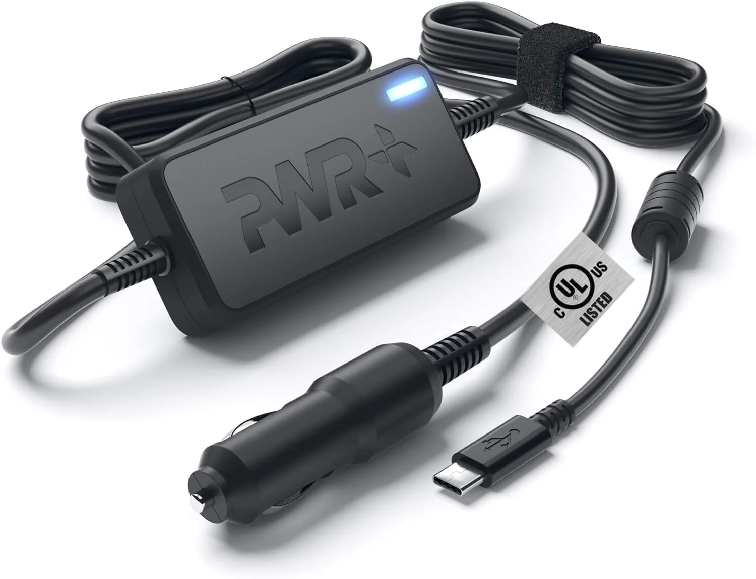 آداپتور شارژر فندکی USB-C برای لپ تاپ Pwr: دارای گواهی UL آمریکا و 2 سال گارانتی برای MacBook Pro 13 Air Retina 15 Touch Bar Lenovo Yoga Thinkpad Razer Blade Stealth Chromebook Pixel Acer Samsung Asus Dell Mi