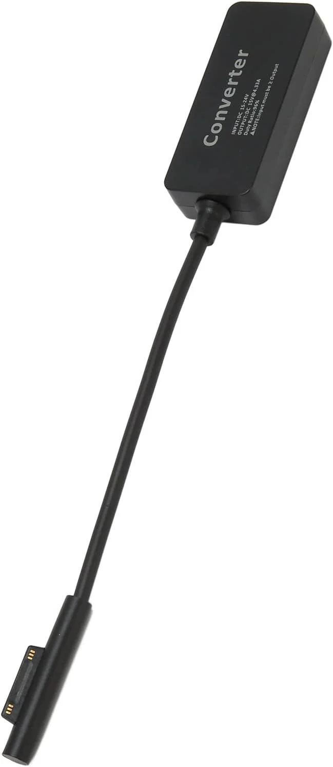 کابل تبدیل شارژ لپ تاپ NIBEMINENT 65W، آداپتور شارژر برق لپ تاپ Plug and Play برای Microsoft Pro 8 کابل تبدیل شارژ لپ تاپ NIBEMINENT 65W، آداپتور شارژر برق لپ تاپ Plug and Play برای Microsoft Pro 8