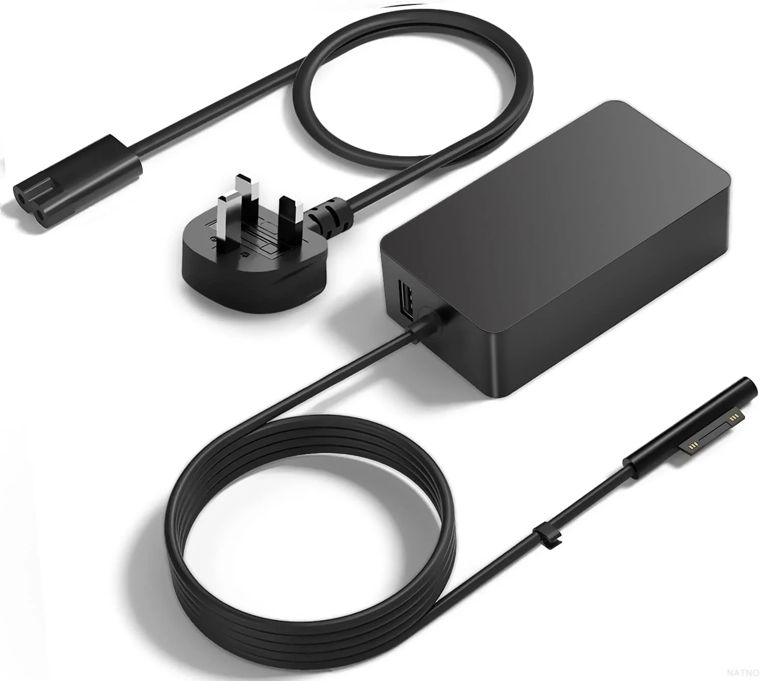 شارژر 65 واتی Zexen Surface Pro برای Microsoft Surface Pro 11 10 9 8 7+ 7 6 5 4 3 X، Surface Book 3 2 1، Surface Laptop 5 4 3 2 1، تبلت Surface Go، پشتیبانی از 44W 36W با پورت شارژ USB