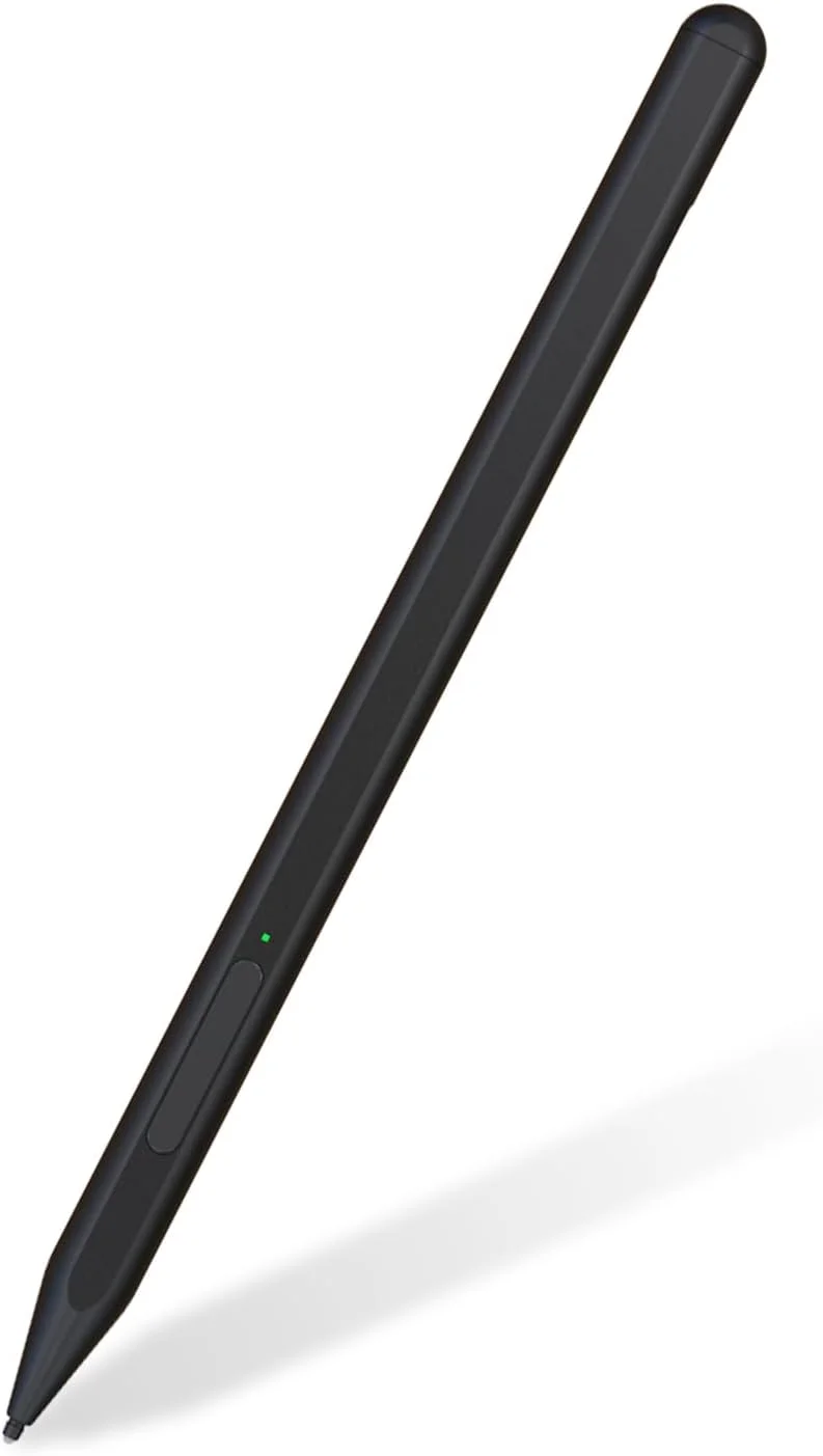 قلم برای مایکروسافت Surface Pro 11/10/9/8/X/7+/6/5/4/3/Surface 3، Surface Go 4/3/2/1، Surface Laptop/Studio/Book 4/3/2/1 با 4096 سطح حساسیت به فشار و پاک کن، رد کف دست، عملکرد شیب
