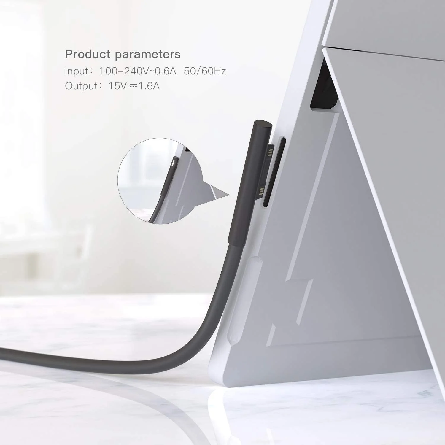 شارژر 24 واتی 15 ولت 1.6 آمپر XTEES Surface Go برای AYNEFF دیواری سازگار با Microsoft Surface Go Surface Pro 6/ Pro 5/ Pro 4/ Pro 3، Surface Laptop، کابل برق 1.8 متری تاشو با کانکتور برق جمع و جور شارژر 24 واتی 15 ولت 1.6 آمپر XTEES Surface Go برای AYNEFF دیواری سازگار با Microsoft Surface Go Surface Pro 6/ Pro 5/ Pro 4/ Pro 3، Surface Laptop، کابل برق 1.8 متری تاشو با کانکتور برق جمع و جور