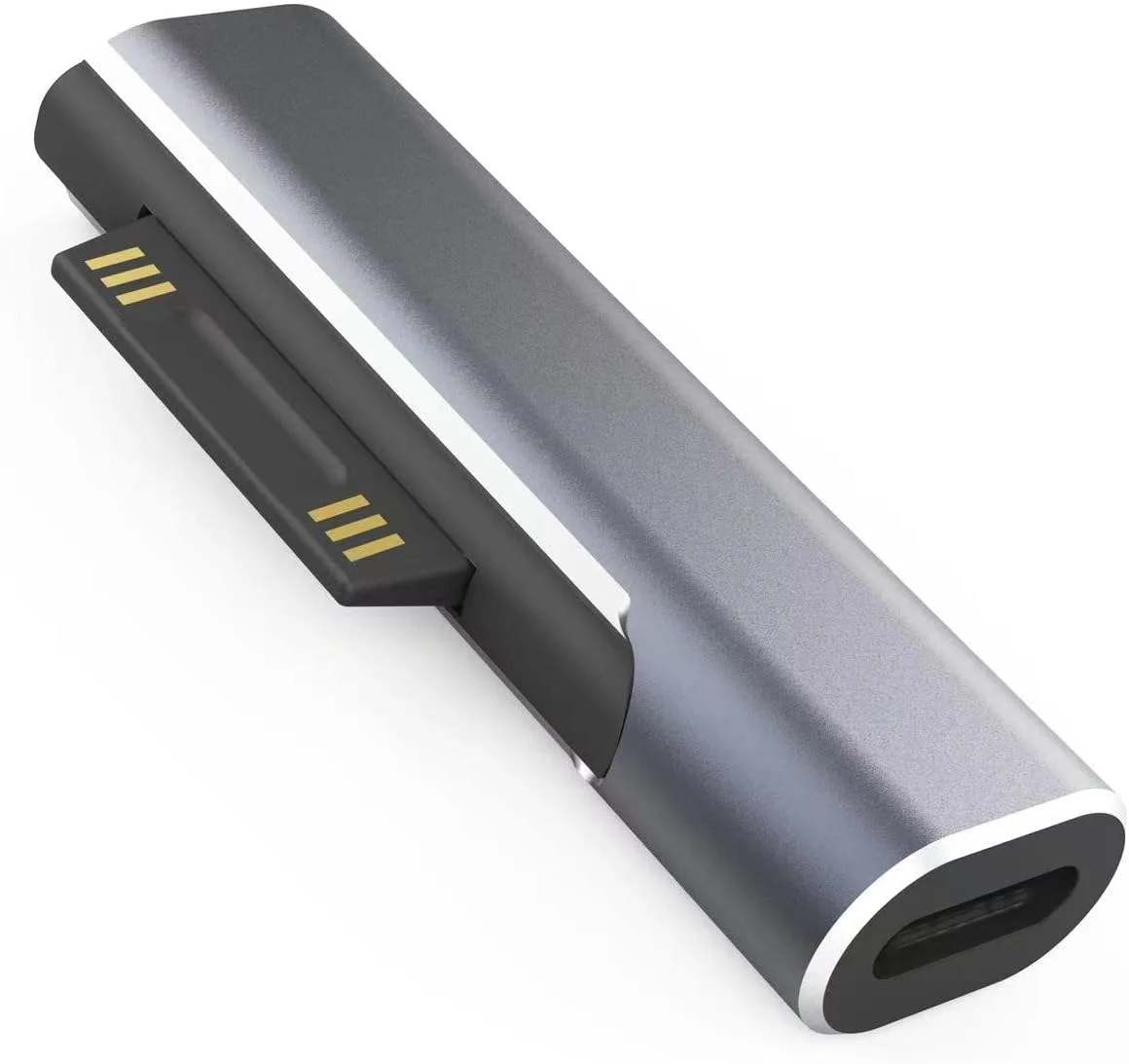 آداپتور شارژ کانکتور سرفیس به USB-C هیهی‌بی، DC15V 102W Type C مادگی به سرفیس نری برای مایکروسافت پرو 7/6/5/4، سرفیس لپ‌تاپ 3/2/1، سرفیس گو، سرفیس بوک