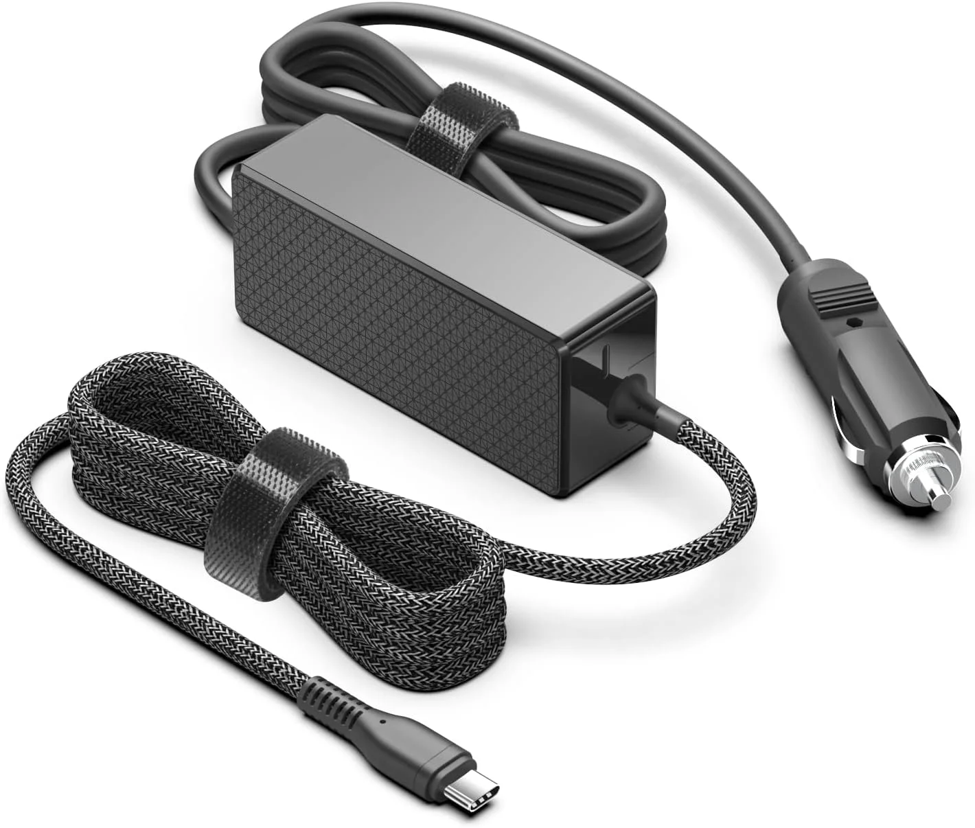 شارژر فندکی لپ تاپ USB C با توان 45W 60W 65W 87W 90W 96W 100W سازگار با: MacBook Air/Pro ASUS C523NA Dell XPS 15 9570 HP Spectre x360 255 G8 Lenovo Yoga Thinkpad Lenovo ideapad 5 pro Samsung Asus Microsoft