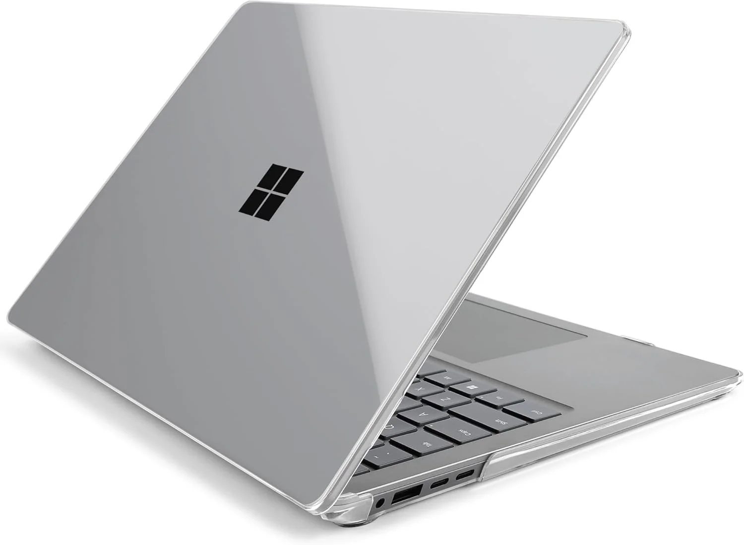 قاب محافظ سخت eWINNER سازگار با لپ تاپ Microsoft Surface 7 13.8 اینچی مدل 2036 (2024) - کاور پلاستیکی سخت محافظ لپ تاپ 13.8 اینچی (شفاف)