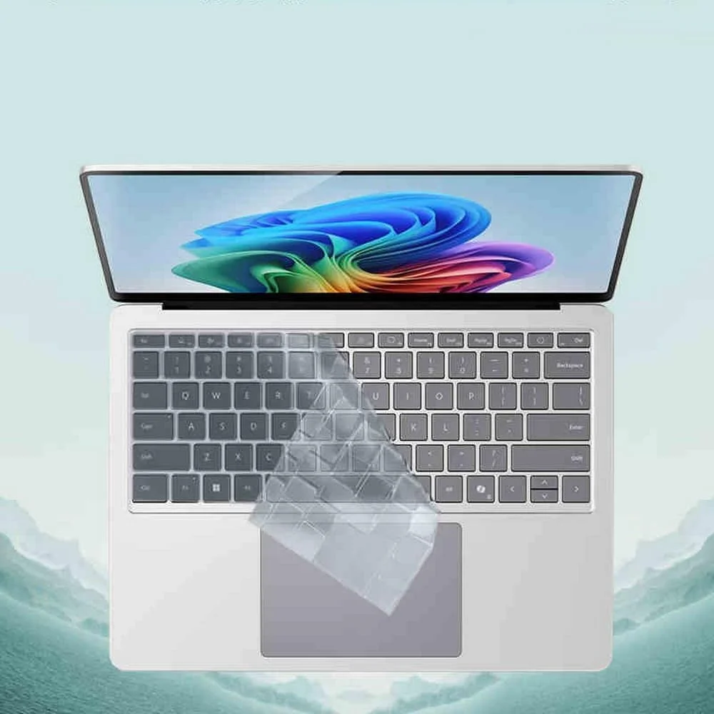 محافظ کیبورد eWINNER برای لپ تاپ 2024 Microsoft Surface 7 (نسل هفتم Copilot+ PC) 13.8 اینچی 2036/Surface Laptop 7 15 اینچی 2037، محافظ صفحه کلید با طرح بندی انگلیسی ایالات متحده (شفاف)