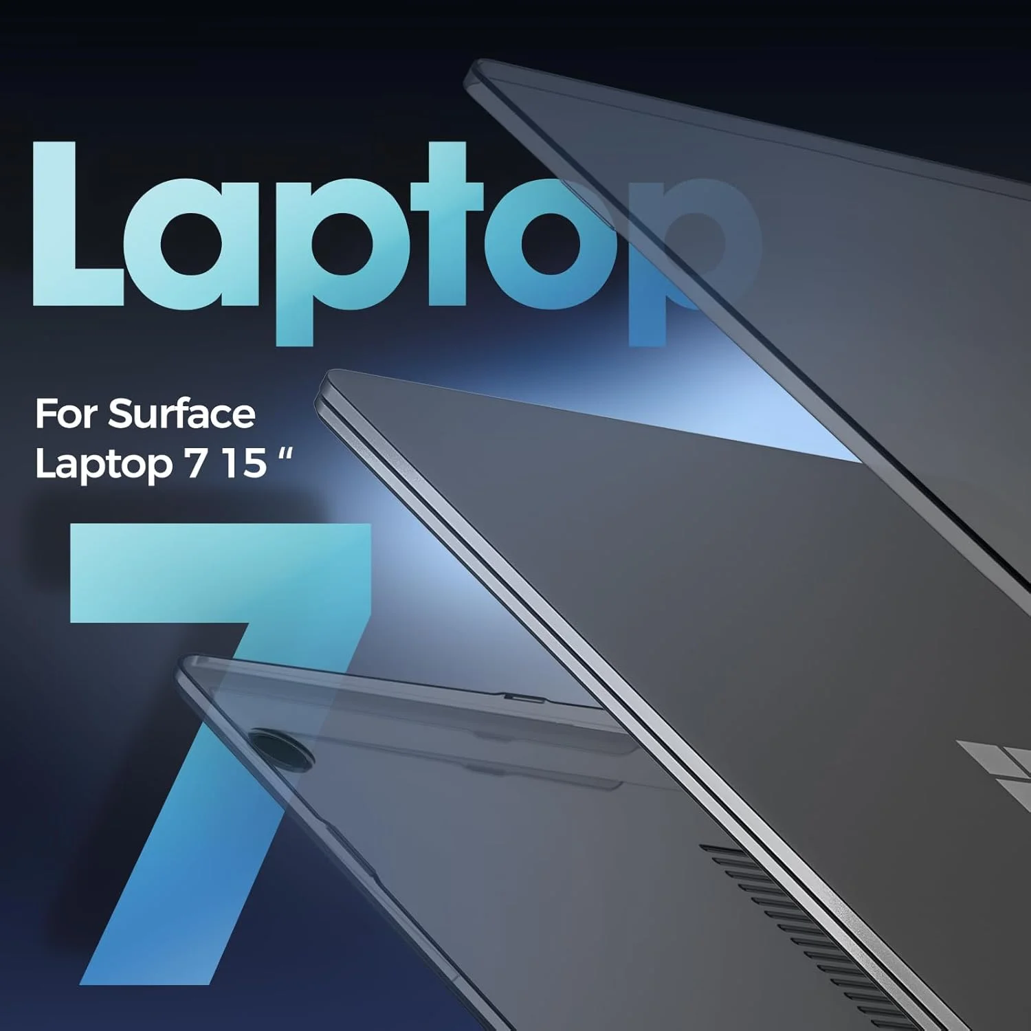 کیف محافظ ProCase برای لپ تاپ 15 اینچی Microsoft Surface Laptop 7 نسخه 2024، کاور سخت شفاف با طراحی بادوام و سبک - مشکی کیف محافظ ProCase برای لپ تاپ 15 اینچی Microsoft Surface Laptop 7 نسخه 2024، کاور سخت شفاف با طراحی بادوام و سبک - مشکی