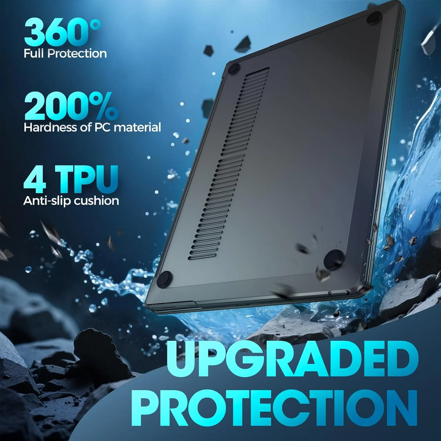 کیف محافظ ProCase برای لپ تاپ 15 اینچی Microsoft Surface Laptop 7 نسخه 2024، کاور سخت شفاف با طراحی بادوام و سبک - مشکی کیف محافظ ProCase برای لپ تاپ 15 اینچی Microsoft Surface Laptop 7 نسخه 2024، کاور سخت شفاف با طراحی بادوام و سبک - مشکی