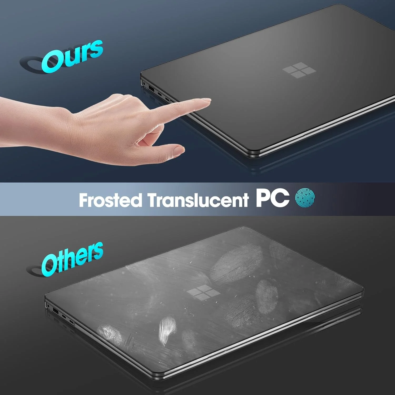 کیف محافظ ProCase برای لپ تاپ 15 اینچی Microsoft Surface Laptop 7 نسخه 2024، کاور سخت شفاف با طراحی بادوام و سبک - مشکی کیف محافظ ProCase برای لپ تاپ 15 اینچی Microsoft Surface Laptop 7 نسخه 2024، کاور سخت شفاف با طراحی بادوام و سبک - مشکی