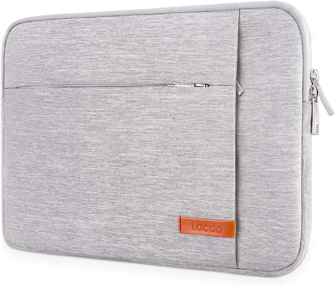 کیف آستین لپ تاپ Lacdo برای مایکروسافت Surface Pro 13 اینچی جدید 11th Copilot+PC، Surface Pro 10/9/8/X/7/6/5، لپ تاپ 12.4 اینچی مایکروسافت Surface Laptop Go 3/2/1، ضد ضربه و مقاوم در برابر آب، خاکستری