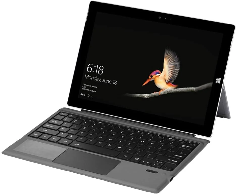 کیبورد قابل حمل SKEIDO سازگار با Microsoft Surface Pro 3/4/5/6/7، کیبورد تبلت بلوتوثی 3.0 برای کامپیوتر، لپ تاپ، کیبورد گیمینگ