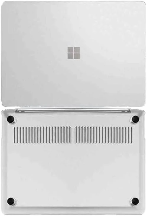 کاور محافظ سخت ضد خش مات لپ تاپ Gruattreay سازگار با لپ تاپ 13.5 اینچی Microsoft Surface Laptop 6 2024 برای Surface Laptop 6 13.5 اینچی (مات شفاف)
