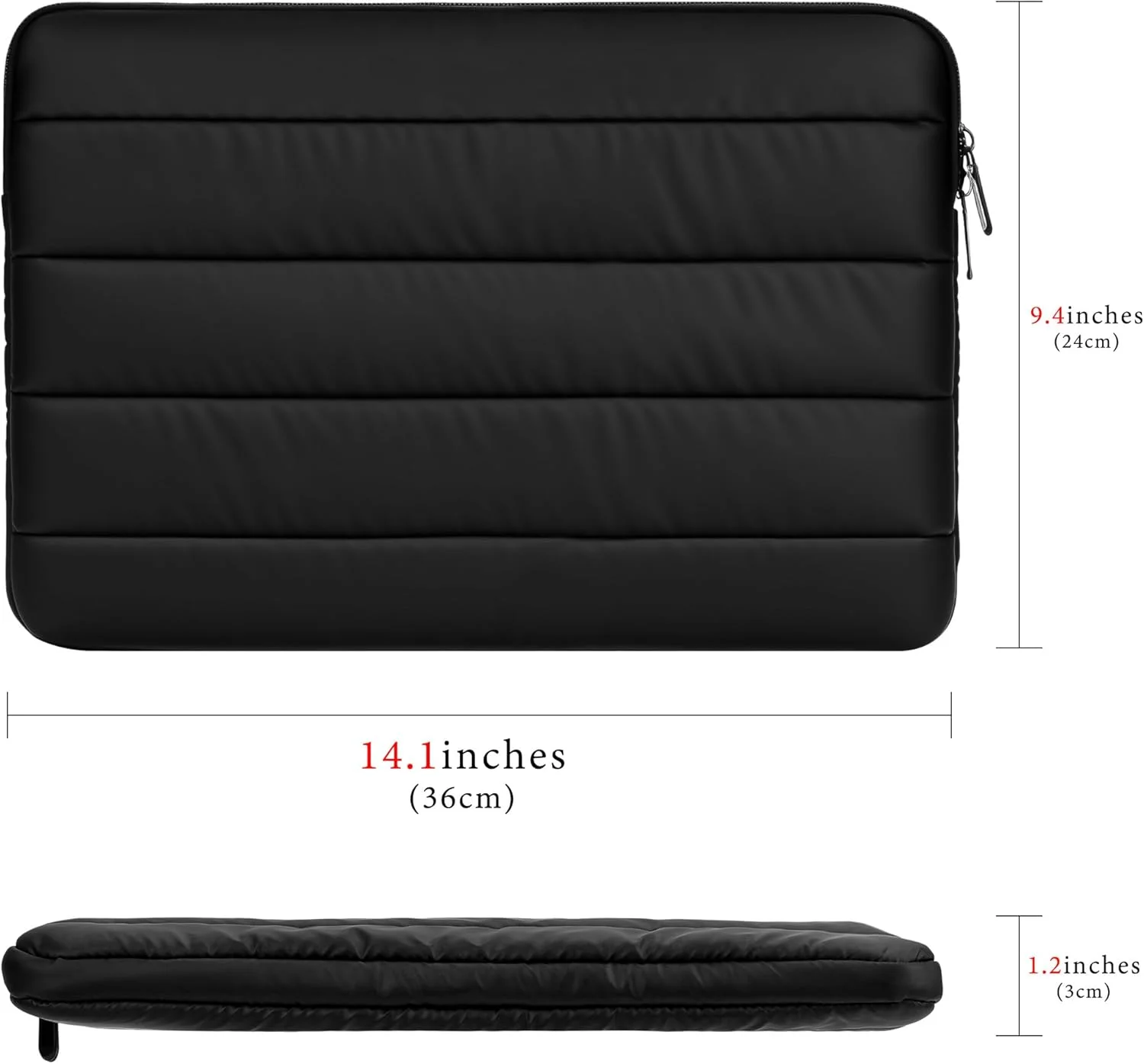 آستین محافظ پفی 360 درجه Geekria برای لپتاپ 13.8 اینچی Microsoft Surface Laptop (2024) Copilot+ PC، 14 اینچی Lenovo ThinkPad X1 Carbon Gen 13، کیف پفی نرم لحافی (مشکی) آستین محافظ پفی 360 درجه Geekria برای لپتاپ 13.8 اینچی Microsoft Surface Laptop (2024) Copilot+ PC، 14 اینچی Lenovo ThinkPad X1 Carbon Gen 13، کیف پفی نرم لحافی (مشکی)