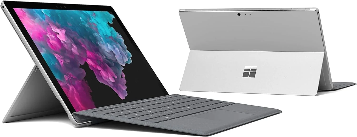 مایکروسافت Surface Pro 6 | رم 8 گیگابایت، SSD 256 گیگابایت، پردازنده Intel i5 | نسل 8 | همراه با شارژر و کیبورد برای تبلت مایکروسافت Surface (بازسازی شده) مایکروسافت Surface Pro 6 | رم 8 گیگابایت، SSD 256 گیگابایت، پردازنده Intel i5 | نسل 8 | همراه با شارژر و کیبورد برای تبلت مایکروسافت Surface (بازسازی شده)