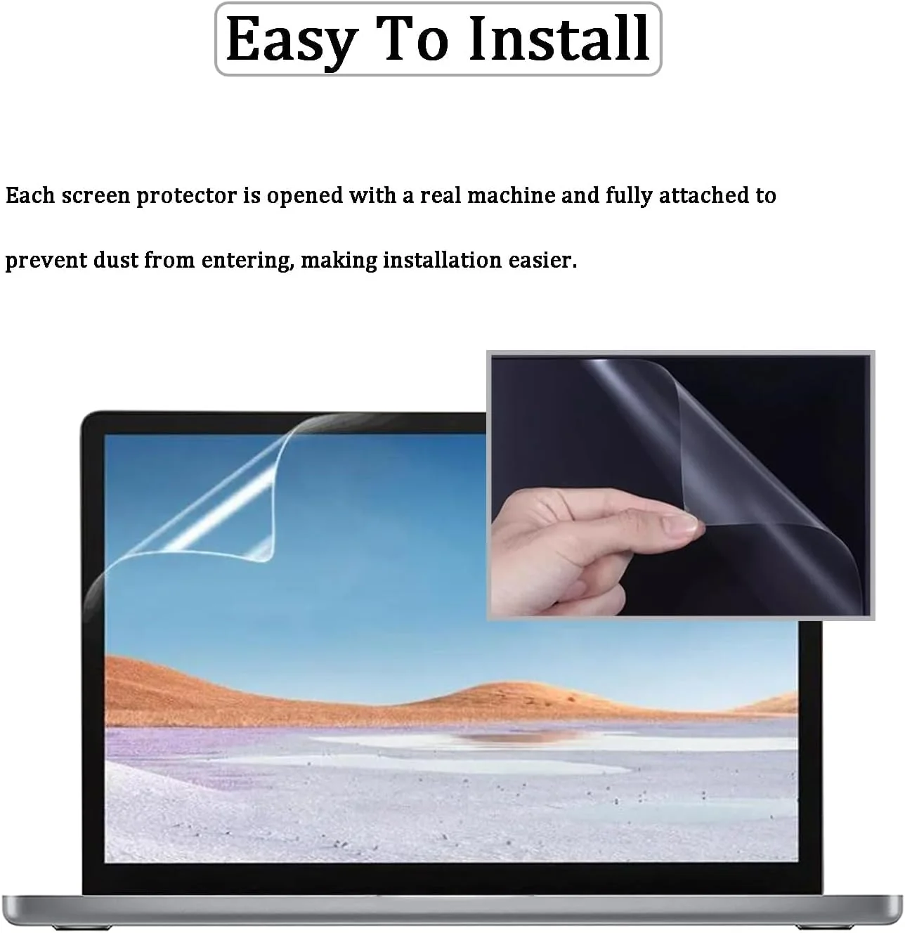 محافظ صفحه نمایش فیلم PET دو عددی eWINNER برای لپ تاپ 13.5 اینچی Microsoft Surface Laptop 6/Laptop5/Laptop4/Laptop3/Laptop2، مقاوم در برابر خراش، شفافیت فوق العاده (فیلم PET، 13.5 اینچ) محافظ صفحه نمایش فیلم PET دو عددی eWINNER برای لپ تاپ 13.5 اینچی Microsoft Surface Laptop 6/Laptop5/Laptop4/Laptop3/Laptop2، مقاوم در برابر خراش، شفافیت فوق العاده (فیلم PET، 13.5 اینچ)