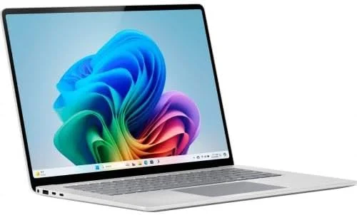 لپ تاپ مایکروسافت سرفیس (2024)، کامپیوتر Copilot+ ویندوز 11، صفحه نمایش لمسی 15 اینچی، Snapdragon X Elite (12 هسته ای)، 16 گیگابایت رم، 256 گیگابایت حافظه SSD، پلاتینیوم لپ تاپ مایکروسافت سرفیس (2024)، کامپیوتر Copilot+ ویندوز 11، صفحه نمایش لمسی 15 اینچی، Snapdragon X Elite (12 هسته ای)، 16 گیگابایت رم، 256 گیگابایت حافظه SSD، پلاتینیوم