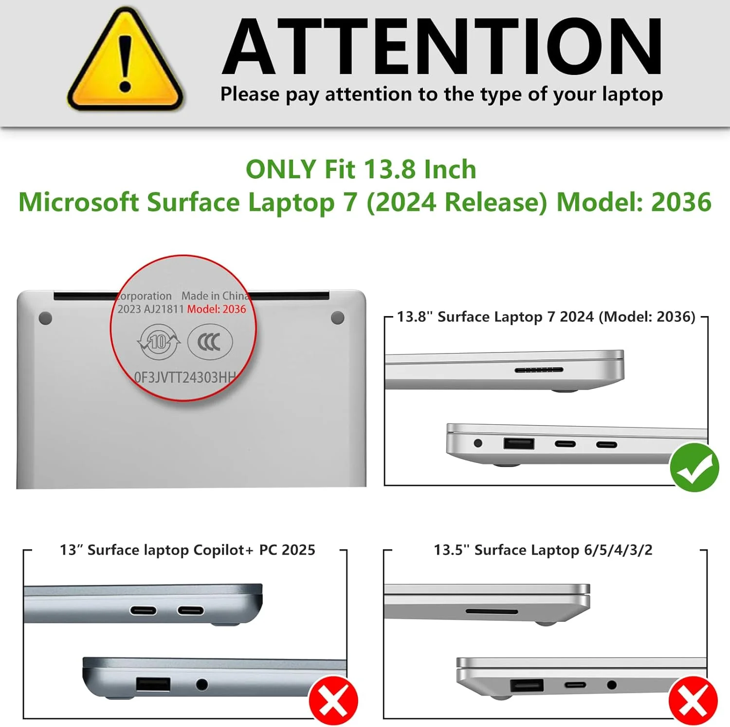 کاور محافظ Fintie سازگار با لپ تاپ 13.8 اینچی Microsoft Surface Laptop 7، قاب محافظ سخت و فوق العاده نازک، شفاف کاور محافظ Fintie سازگار با لپ تاپ 13.8 اینچی Microsoft Surface Laptop 7، قاب محافظ سخت و فوق العاده نازک، شفاف