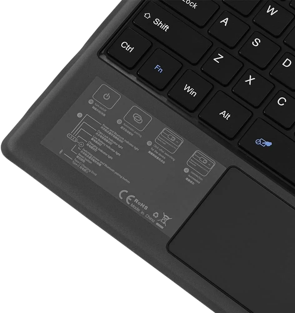 کیبورد قابل حمل SKEIDO سازگار با Microsoft Surface Pro 3/4/5/6/7، کیبورد تبلت بلوتوثی 3.0 برای کامپیوتر، لپ تاپ، کیبورد گیمینگ کیبورد قابل حمل SKEIDO سازگار با Microsoft Surface Pro 3/4/5/6/7، کیبورد تبلت بلوتوثی 3.0 برای کامپیوتر، لپ تاپ، کیبورد گیمینگ