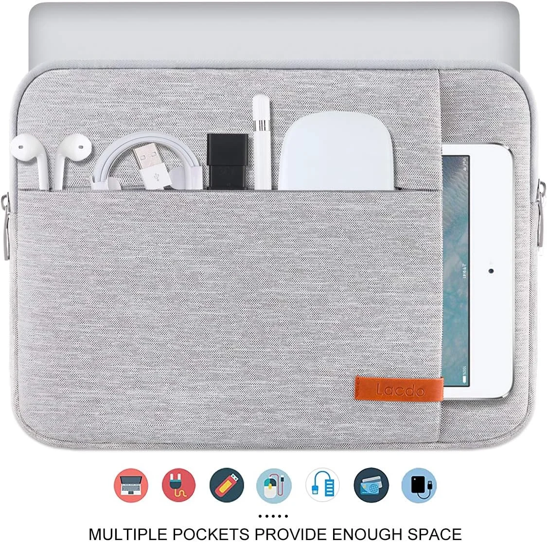 کیف محافظ لپ تاپ Lacdo مناسب برای Microsoft New Surface Pro 11th Copilot+PC سایز 13 اینچ، Surface Pro 10/9/8/X/7/6/5، Microsoft Surface Laptop Go 3/2/1 سایز 12.4 اینچ، ضد ضربه و ضد آب، خاکستری کیف محافظ لپ تاپ Lacdo مناسب برای Microsoft New Surface Pro 11th Copilot+PC سایز 13 اینچ، Surface Pro 10/9/8/X/7/6/5، Microsoft Surface Laptop Go 3/2/1 سایز 12.4 اینچ، ضد ضربه و ضد آب، خاکستری