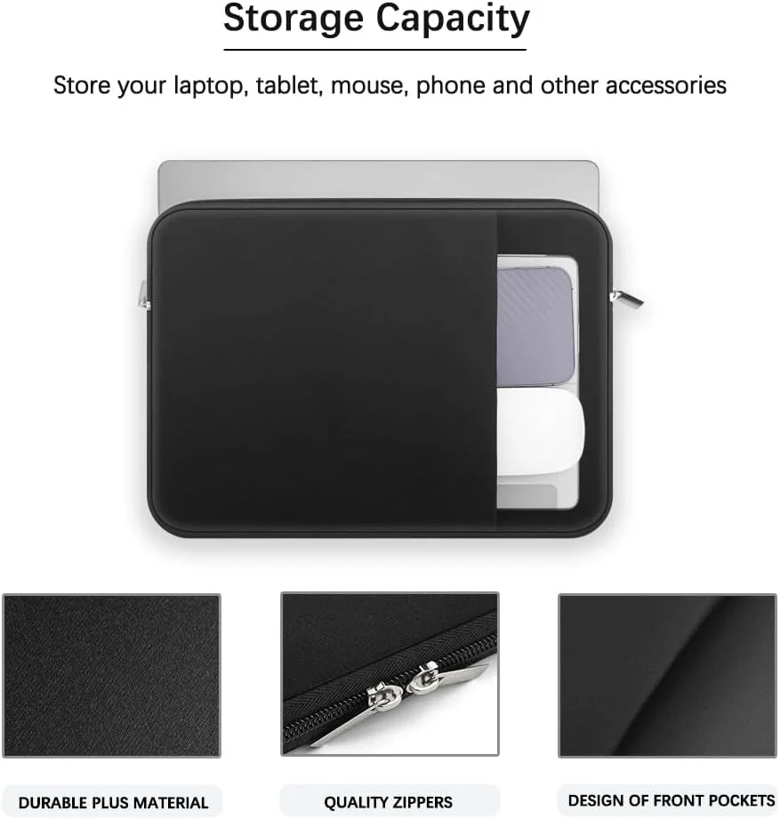 کیف محافظ لپتاپ MasiBloom مناسب برای 13 اینچ Microsoft Surface Pro 9 (عرضه شده در سال 2022)، کیف حمل محافظتی مسافرتی با زیپ استیل ضد زنگ (مشکی) کیف محافظ لپتاپ MasiBloom مناسب برای 13 اینچ Microsoft Surface Pro 9 (عرضه شده در سال 2022)، کیف حمل محافظتی مسافرتی با زیپ استیل ضد زنگ (مشکی)