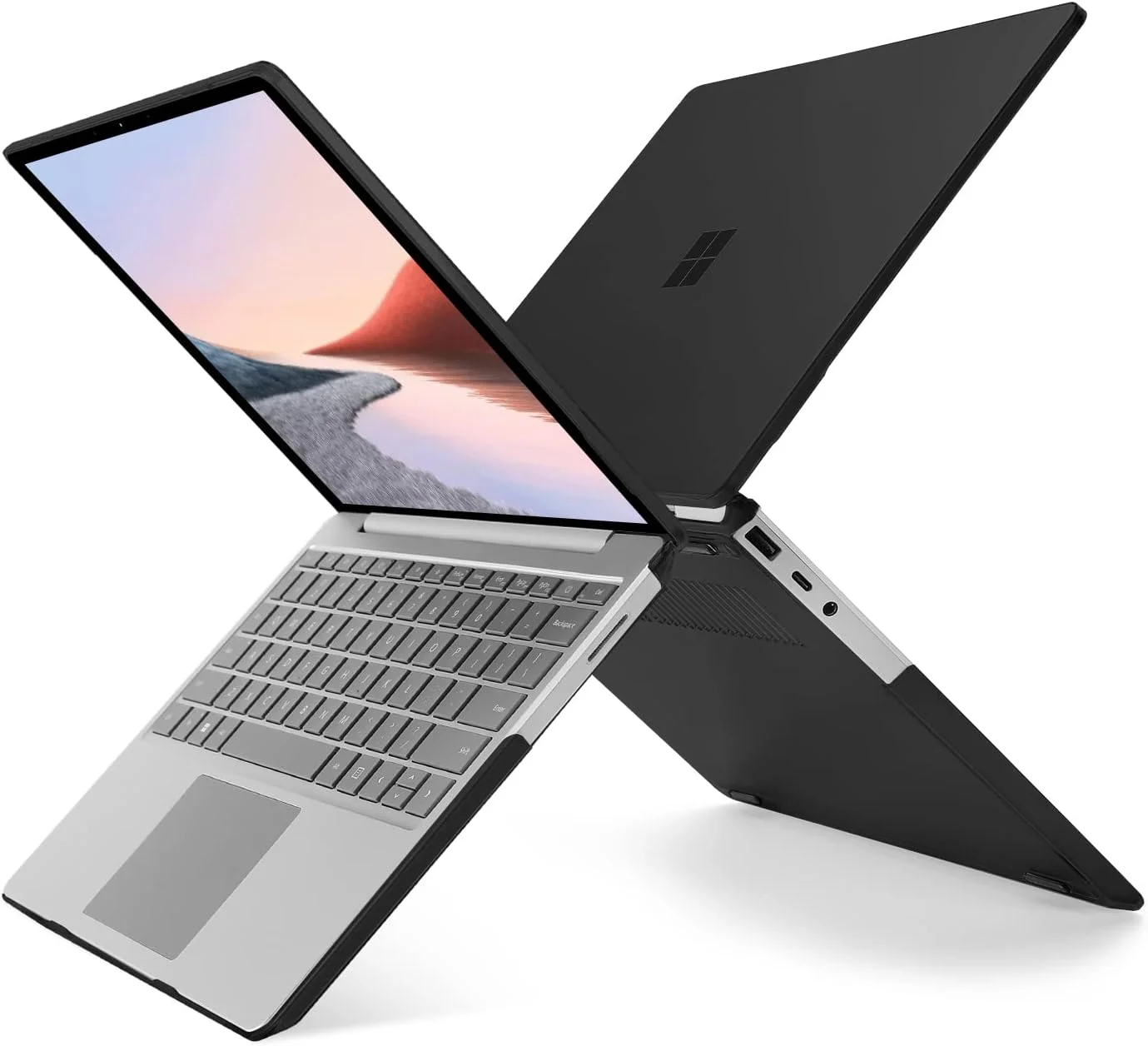 کیف محافظ موسیسو سازگار فقط با مایکروسافت Surface Laptop Go 3/2/1 12.4 اینچی مدل های 2023-2020 (مدل ها: 2013 و 1943)، کاور محافظ پلاستیکی سخت، مشکی کیف محافظ موسیسو سازگار فقط با مایکروسافت Surface Laptop Go 3/2/1 12.4 اینچی مدل های 2023-2020 (مدل ها: 2013 و 1943)، کاور محافظ پلاستیکی سخت، مشکی
