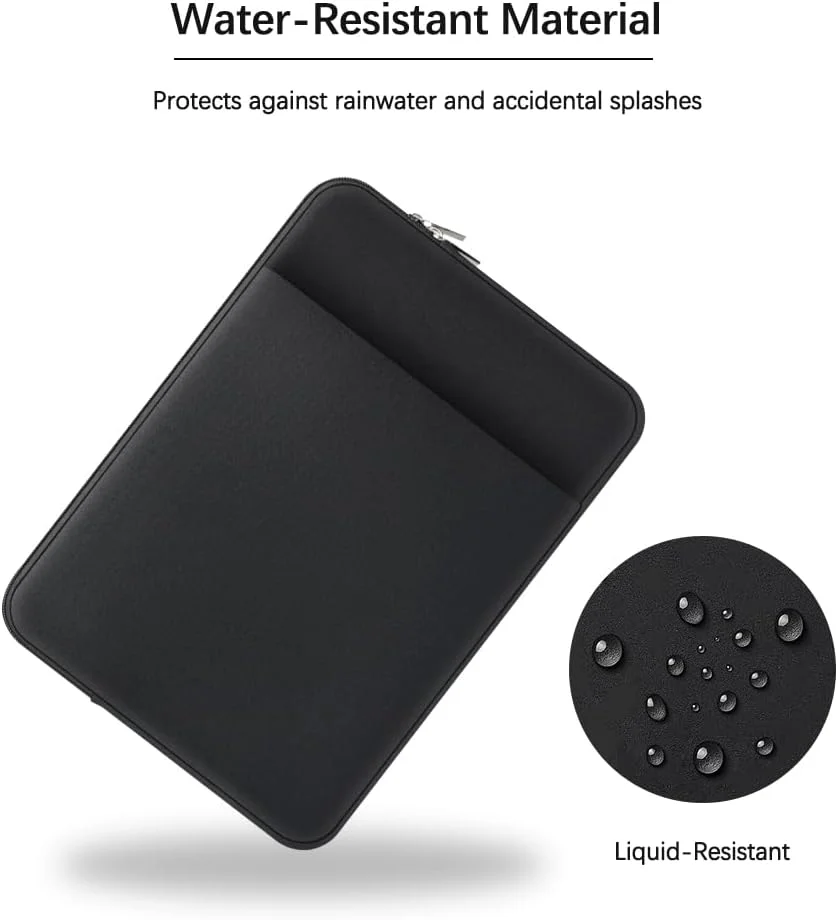 کیف محافظ لپتاپ MasiBloom مناسب برای 13 اینچ Microsoft Surface Pro 9 (عرضه شده در سال 2022)، کیف حمل محافظتی مسافرتی با زیپ استیل ضد زنگ (مشکی) کیف محافظ لپتاپ MasiBloom مناسب برای 13 اینچ Microsoft Surface Pro 9 (عرضه شده در سال 2022)، کیف حمل محافظتی مسافرتی با زیپ استیل ضد زنگ (مشکی)