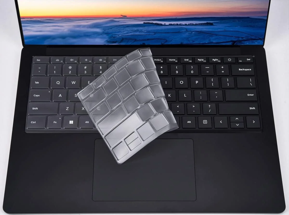 محافظ کیبورد فوق العاده نازک و شفاف eWINNER سازگار با Microsoft Surface Laptop 6 13.5" 15" (2024)، برای Surface Laptop 5/4/3 13.5 اینچ و 15 اینچ، محافظ صفحه کلید لپ تاپ لمسی محافظ کیبورد فوق العاده نازک و شفاف eWINNER سازگار با Microsoft Surface Laptop 6 13.5" 15" (2024)، برای Surface Laptop 5/4/3 13.5 اینچ و 15 اینچ، محافظ صفحه کلید لپ تاپ لمسی