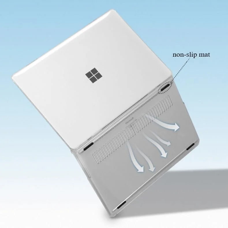 کاور محافظ سخت ضد ترک مات Gruattreay سازگار با لپ تاپ 15 اینچی Microsoft Surface Laptop 6 2024 (شفاف کریستالی) کاور محافظ سخت ضد ترک مات Gruattreay سازگار با لپ تاپ 15 اینچی Microsoft Surface Laptop 6 2024 (شفاف کریستالی)