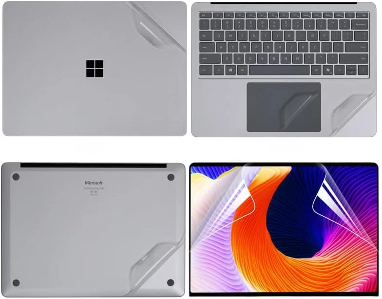 برچسب محافظ لپ تاپ Gruattreay سازگار با Microsoft Surface Laptop 7 13.8 اینچ 2024 (مدل: 2036)، برچسب ضد خش، فیلم سه طرفه نوت بوک و فیلم محافظ صفحه نمایش ضد انفجار (مات شفاف) برچسب محافظ لپ تاپ Gruattreay سازگار با Microsoft Surface Laptop 7 13.8 اینچ 2024 (مدل: 2036)، برچسب ضد خش، فیلم سه طرفه نوت بوک و فیلم محافظ صفحه نمایش ضد انفجار (مات شفاف)