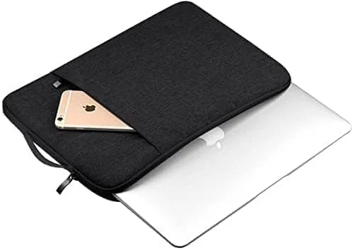 کیف محافظ لپ تاپ 14 اینچی Zexen ضد آب با جیب جلویی و دسته جمع شونده، مناسب برای کروم بوک و نوت بوک 14 اینچی (مشکی)