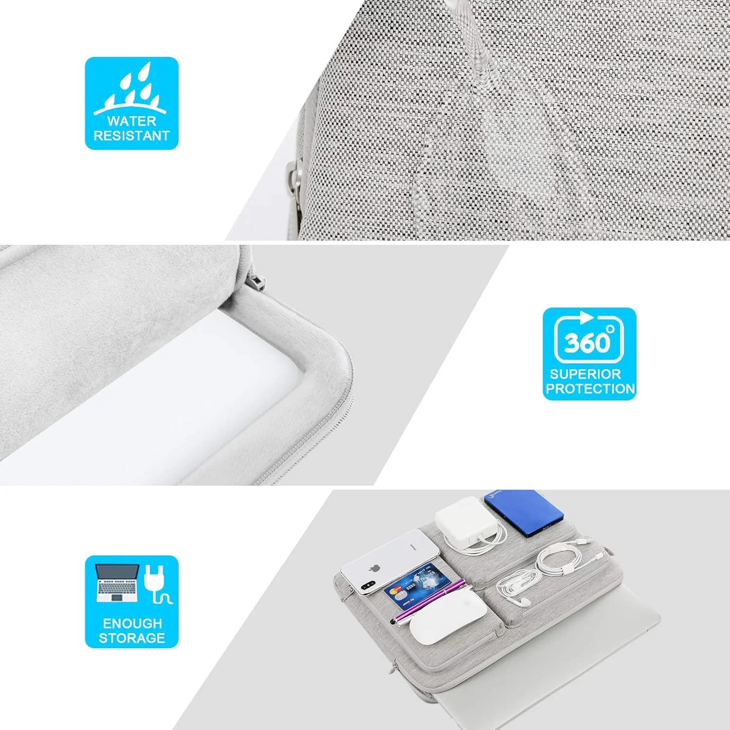 کیف محافظ 360 درجه لپ تاپ Lacdo مناسب برای کروم بوک 11.6 اینچی Lenovo Asus Acer Samsung | مک بوک ایر 11.6 اینچی | Hp Elitebook 820 12.5 اینچی | کیف لپ تاپ Microsoft New Surface Pro 9/X/8، خاکستری کیف محافظ 360 درجه لپ تاپ Lacdo مناسب برای کروم بوک 11.6 اینچی Lenovo Asus Acer Samsung | مک بوک ایر 11.6 اینچی | Hp Elitebook 820 12.5 اینچی | کیف لپ تاپ Microsoft New Surface Pro 9/X/8، خاکستری